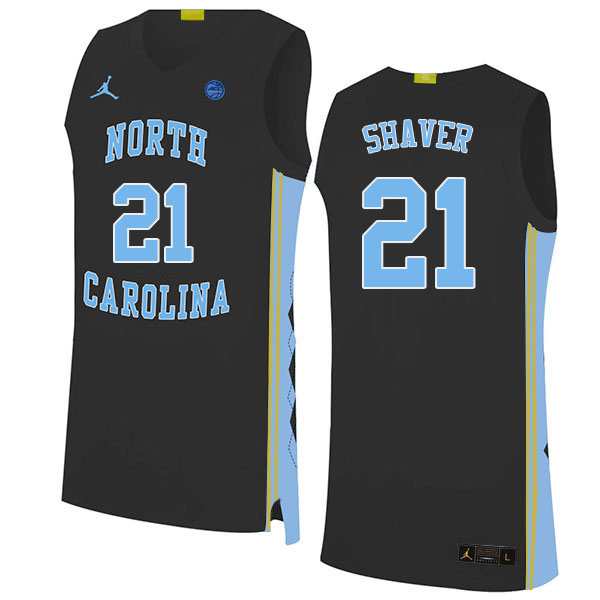 Men #21 North Carolina Tar Heels College Basketball Jerseys Sale-Black - Click Image to Close